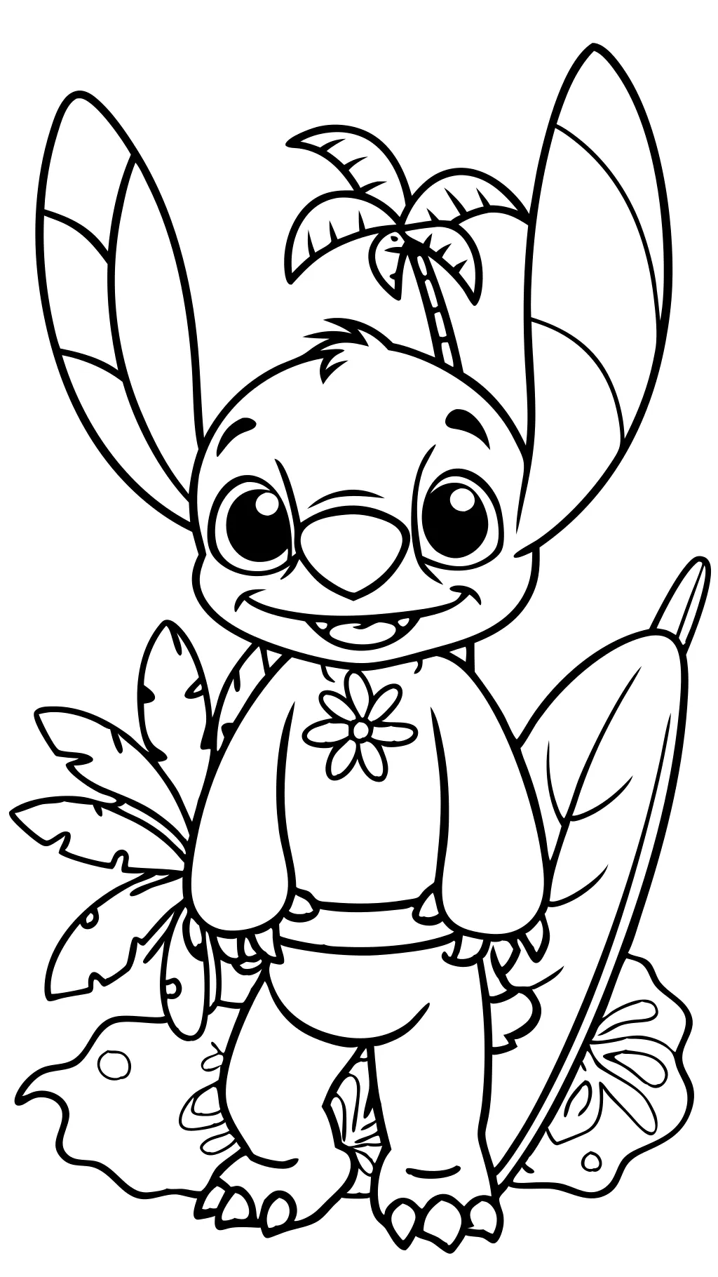 stitch coloring pages disney